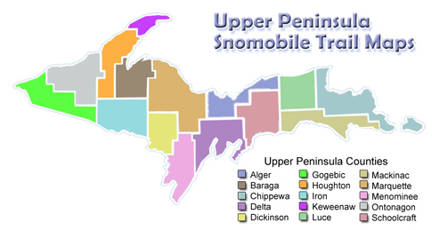 Upper Peninsula Snowmobile Trail Maps