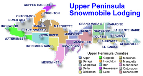 Upper Peninsula Of Michigan Snowmobile Lodging
