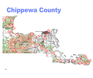Chippewa County Snowmobile Trail Map