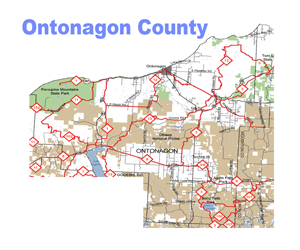 Ontonagon County Snowmobile Trail Map
